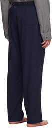 Sunspel Navy Straight-Leg Pyjama Pants