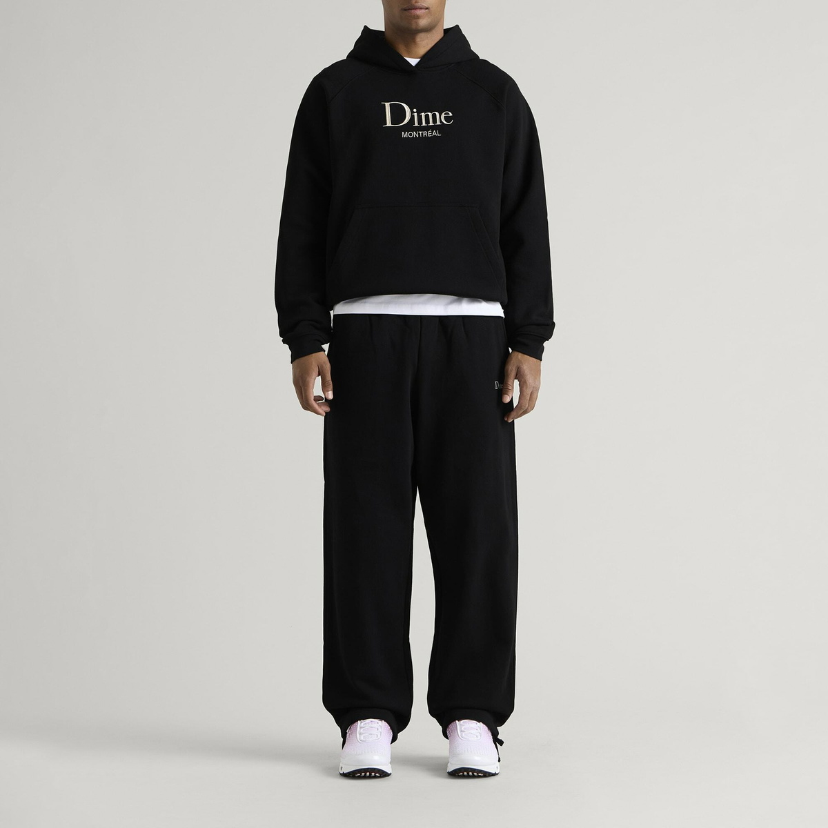 Dime Men's Classic Small Logo Sweatpants in Black