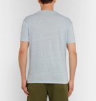 Hugo Boss - Linen T-Shirt - Men - Light blue