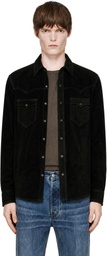 RRL Black Suede Western Jacket