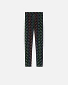 Pinko Lightweight Love Birds Monogram Print Leggings Black/Multicoloured