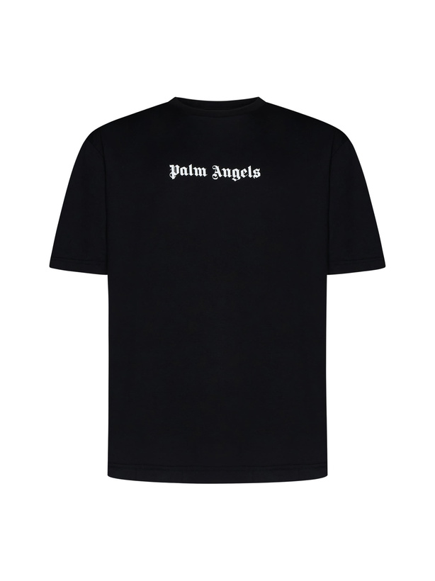 Photo: Palm Angels Black T-shirt With Front Logo