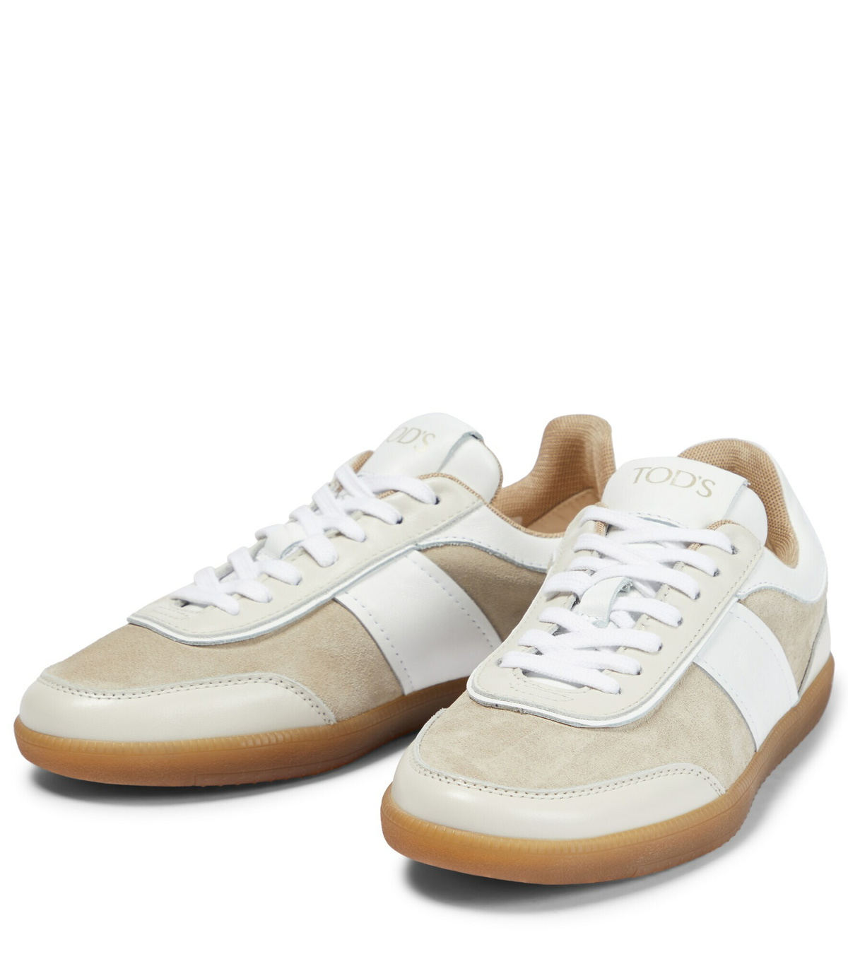 Tod's - Tabs leather and suede sneakers