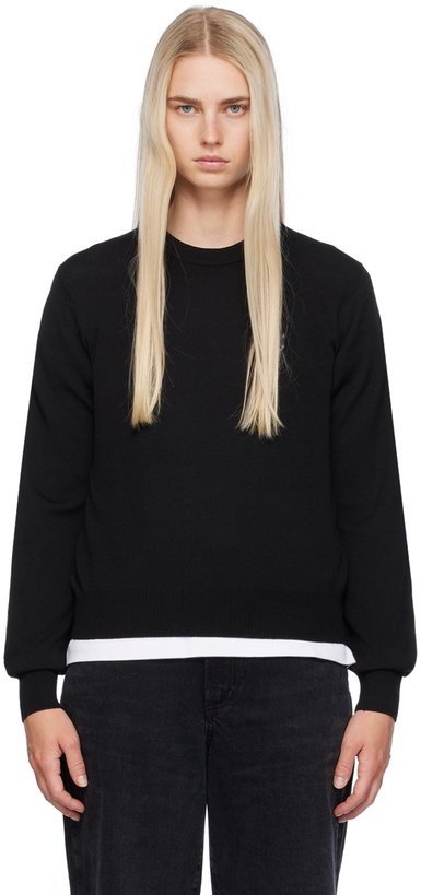 Photo: Maison Kitsuné Black Bold Fox Head Sweater