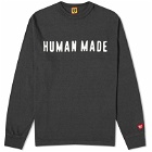 Human Made Men's Arch Logo Long Sleeve T-Shirt in Black