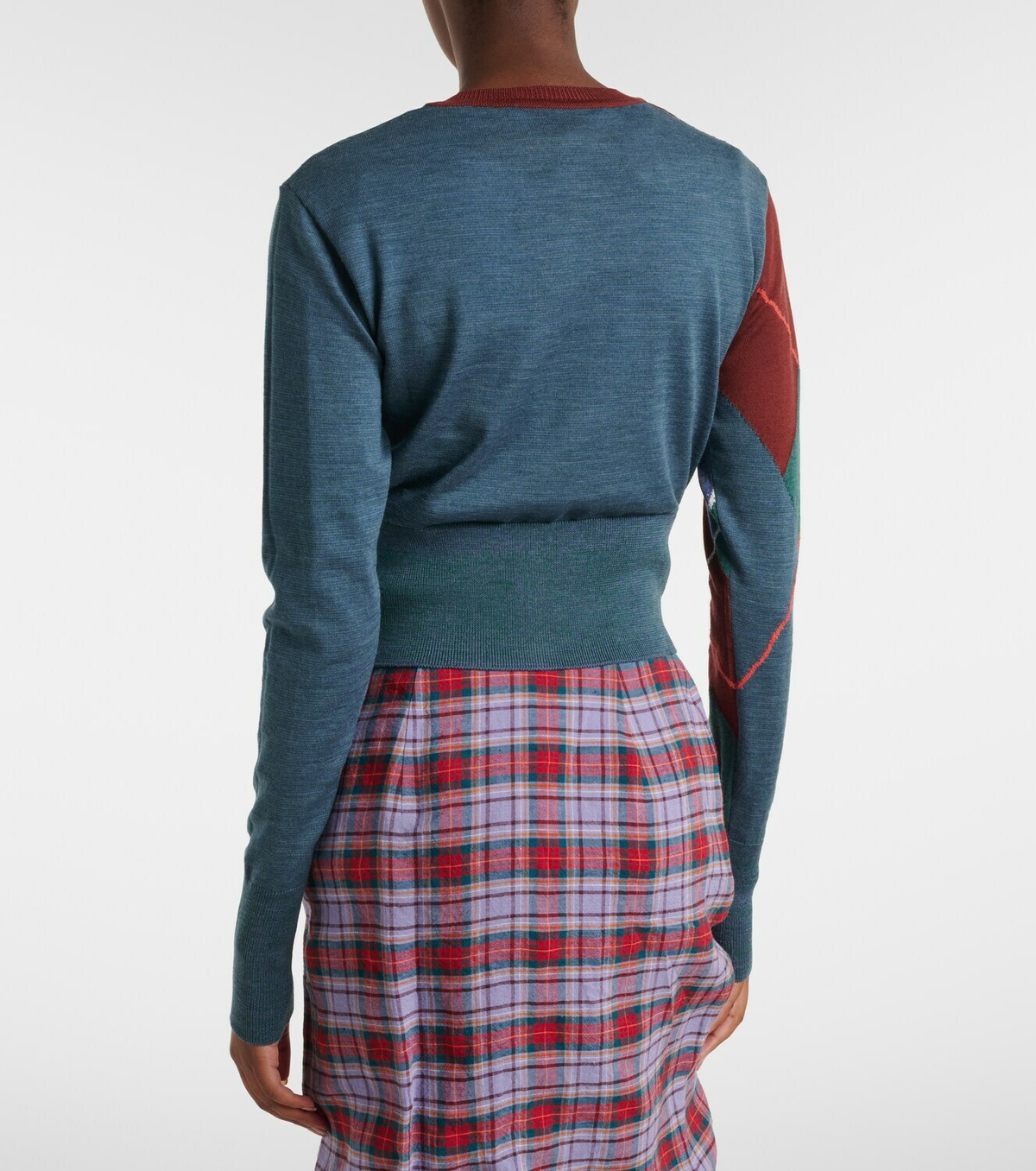 Vivienne Westwood Argyle wool and cotton cardigan