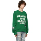 AMIRI Green A Love Movement Edition Healthy Body Sweatshirt