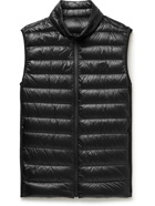 Moncler - Delpy Slim-Fit Quilted Nylon-Ripstop and Stretch-Jersey Down Gilet - Black