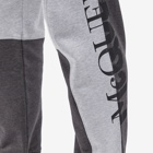 Alexander McQueen Men's Patchwork Sweat Pant in Grey/Charcoal/Black