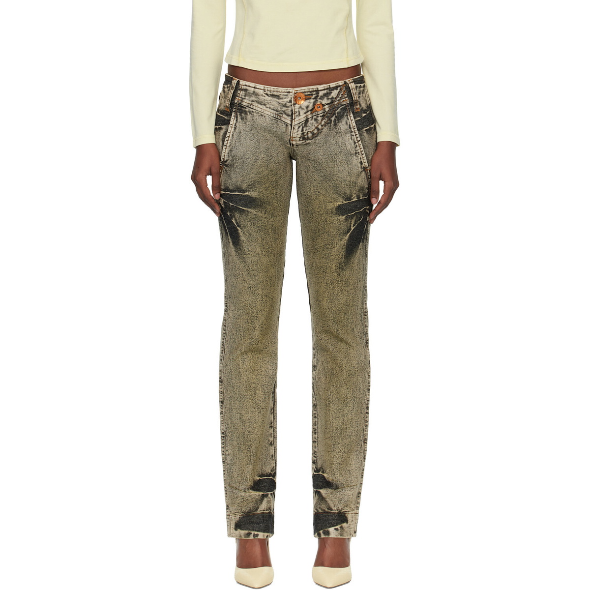 Miss Sixty Green KNWLS Edition Tie-Dye Jeans