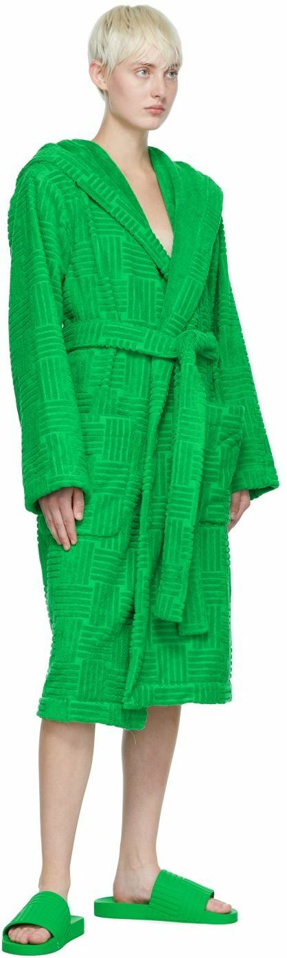 Bottega Veneta Green Cotton Bathrobe
