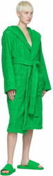 Bottega Veneta Green Cotton Bathrobe