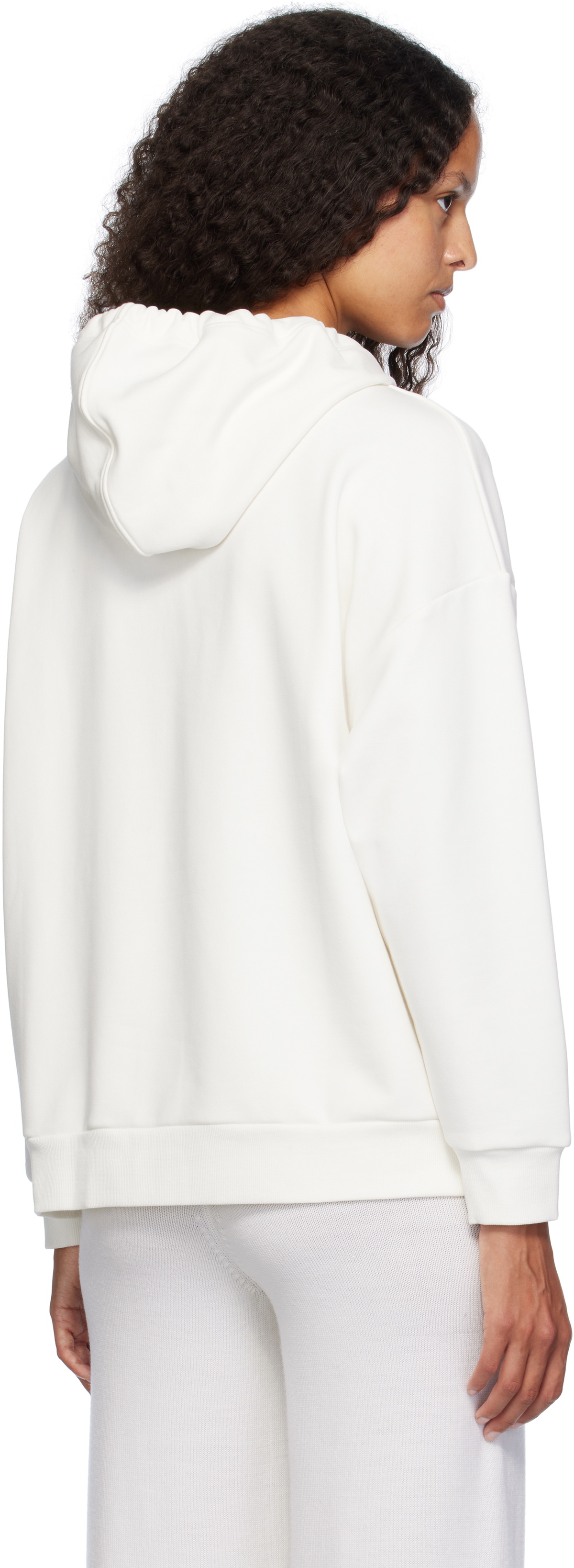 Max Mara Leisure White Flipper Hoodie