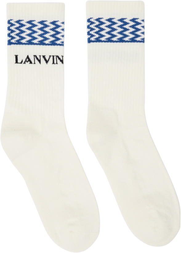 Photo: Lanvin Off-White Curb Socks