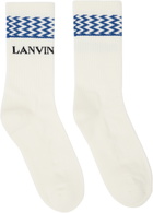 Lanvin Off-White Curb Socks