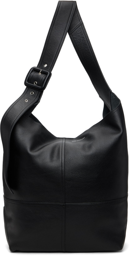 Photo: AMI Paris Black Taurillon Leather Etienne Crossbody Bag