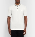 Dolce & Gabbana - Slim-Fit Contrast-Tipped Cotton-Piqué Polo Shirt - Men - White