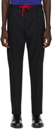 Hugo Black Drawstring Trousers