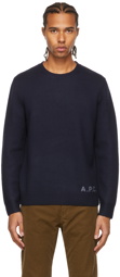 A.P.C. Navy Edward Sweater