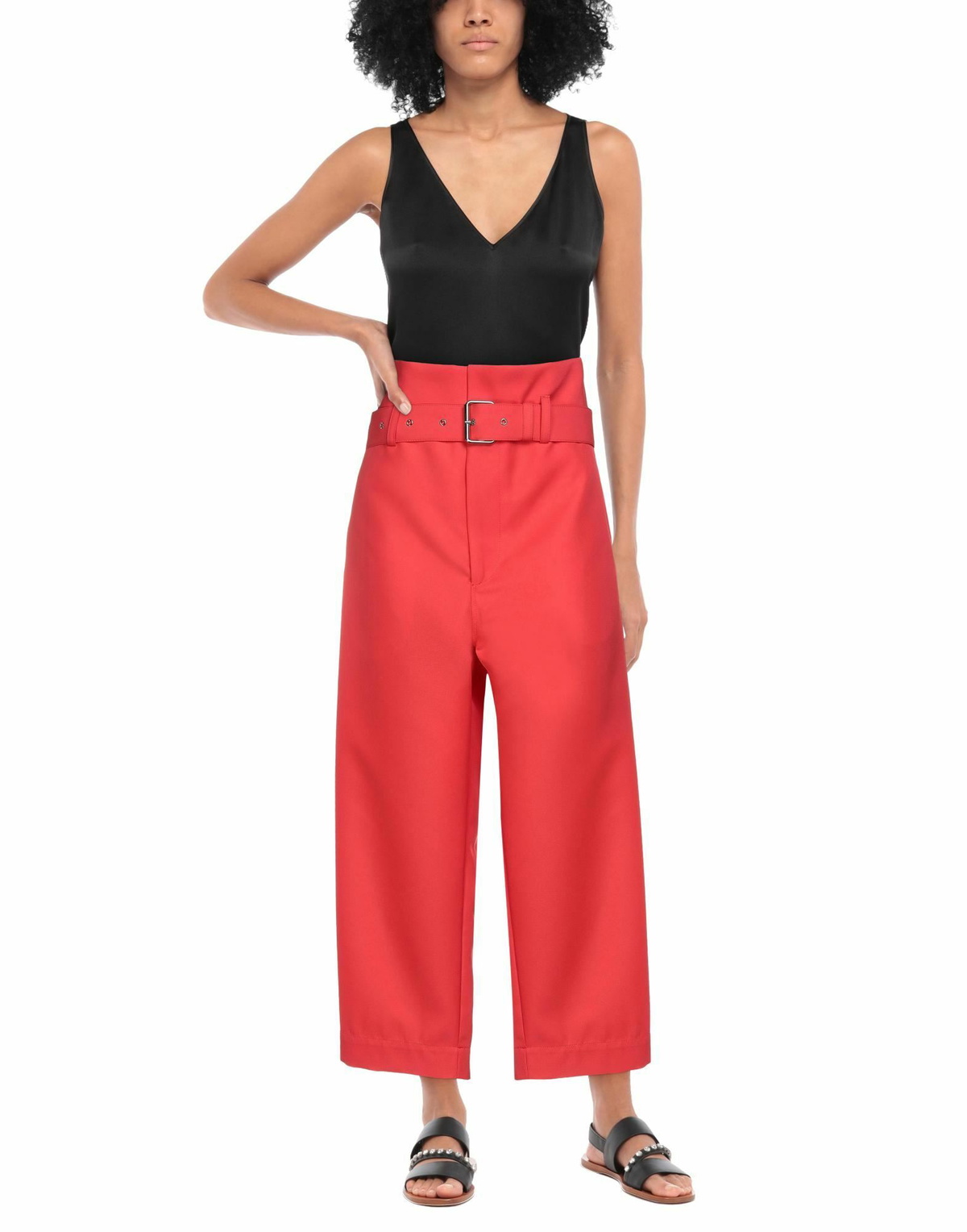 Plan C Womens Pants in Red