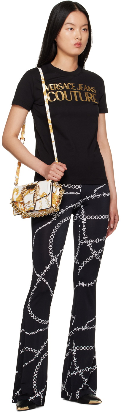 Versace Jeans Couture White & Gold Chain Couture Bag