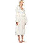 Tekla Off-White Terry Hooded Bathrobe