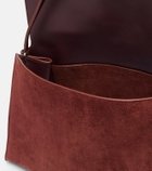 Nour Hammour Amal suede shoulder bag