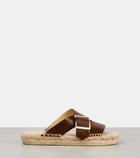 Loewe Paula's Ibiza Petal leather espadrilles