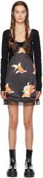 Marc Jacobs Heaven Black Fishes Minidress