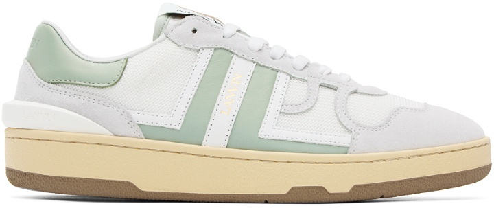 Photo: Lanvin White & Green Clay Sneakers