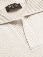 Loro Piana - Cashmere and Silk-Blend Polo Shirt - Neutrals