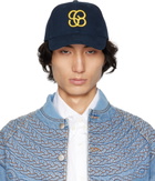 Stefan Cooke Navy Monogram Cap