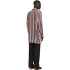 Loewe Multicolor Detachable Collar Stripe Shirt