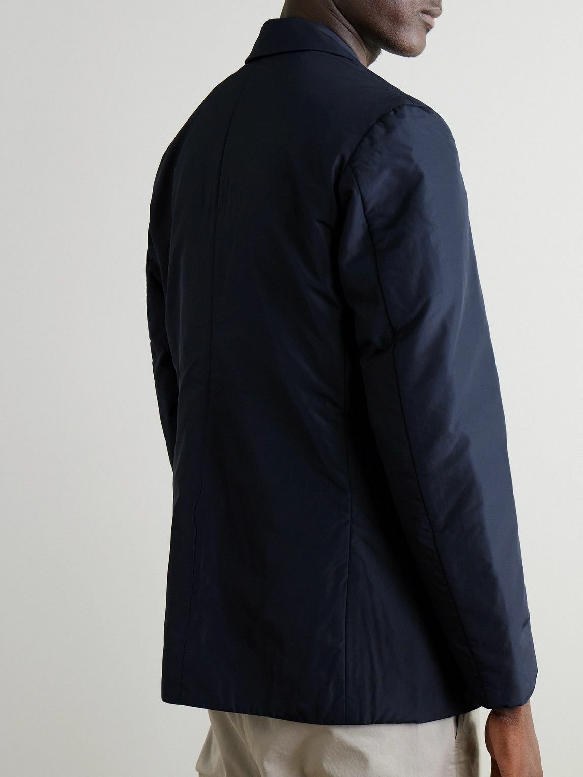 Mr P. - Padded Recycled-Shell Blazer - Blue Mr P.