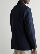 Mr P. - Padded Recycled-Shell Blazer - Blue