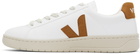 VEJA White & Tan Urca Sneakers