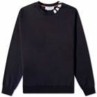 Thom Browne Men's 4 Bar Mock Neck Sweat in Navy