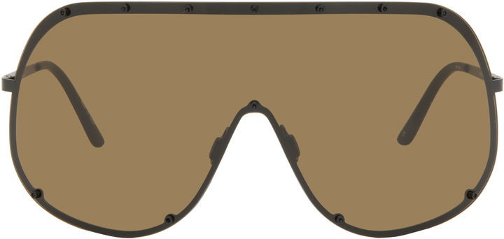 Photo: Rick Owens Black Hollywood Shield Sunglasses