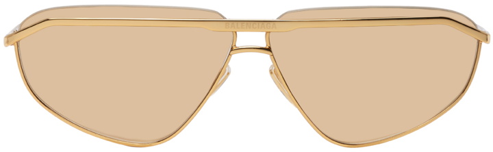 Photo: Balenciaga Gold Shiny BB0138S Sunglasses