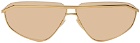 Balenciaga Gold Shiny BB0138S Sunglasses