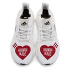 adidas Originals x Pharrell Williams White and Red Human Made Solar Hu Sneakers