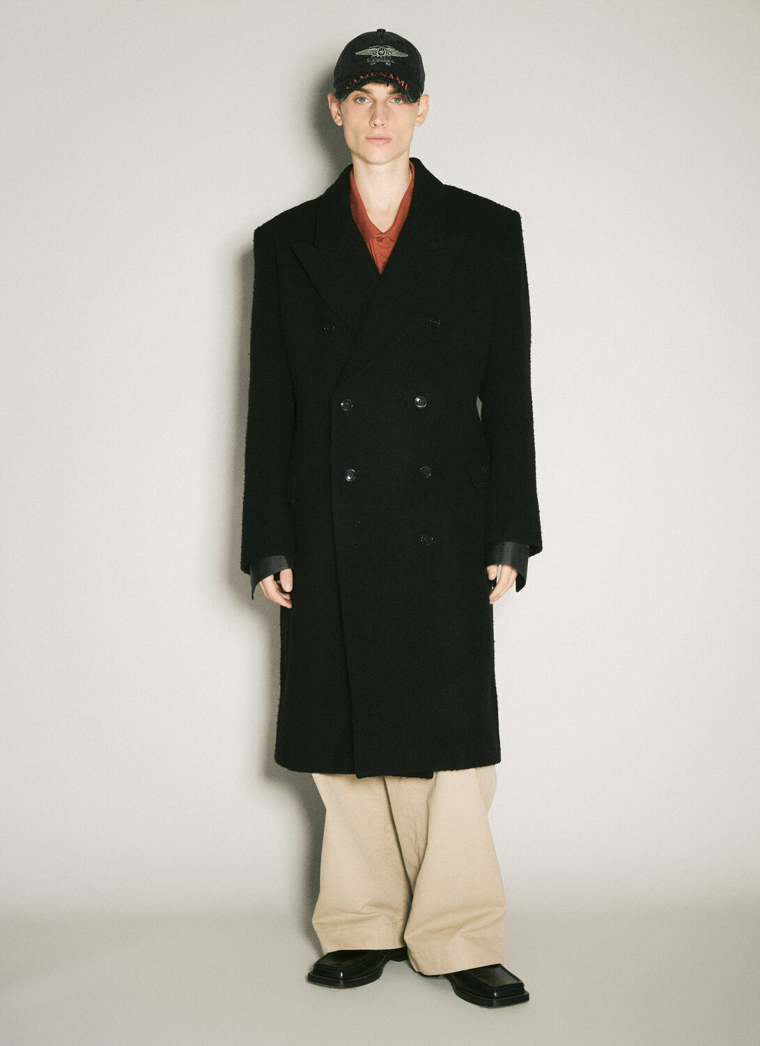 Martine Rose Double-Breasted Shirt Overcoat