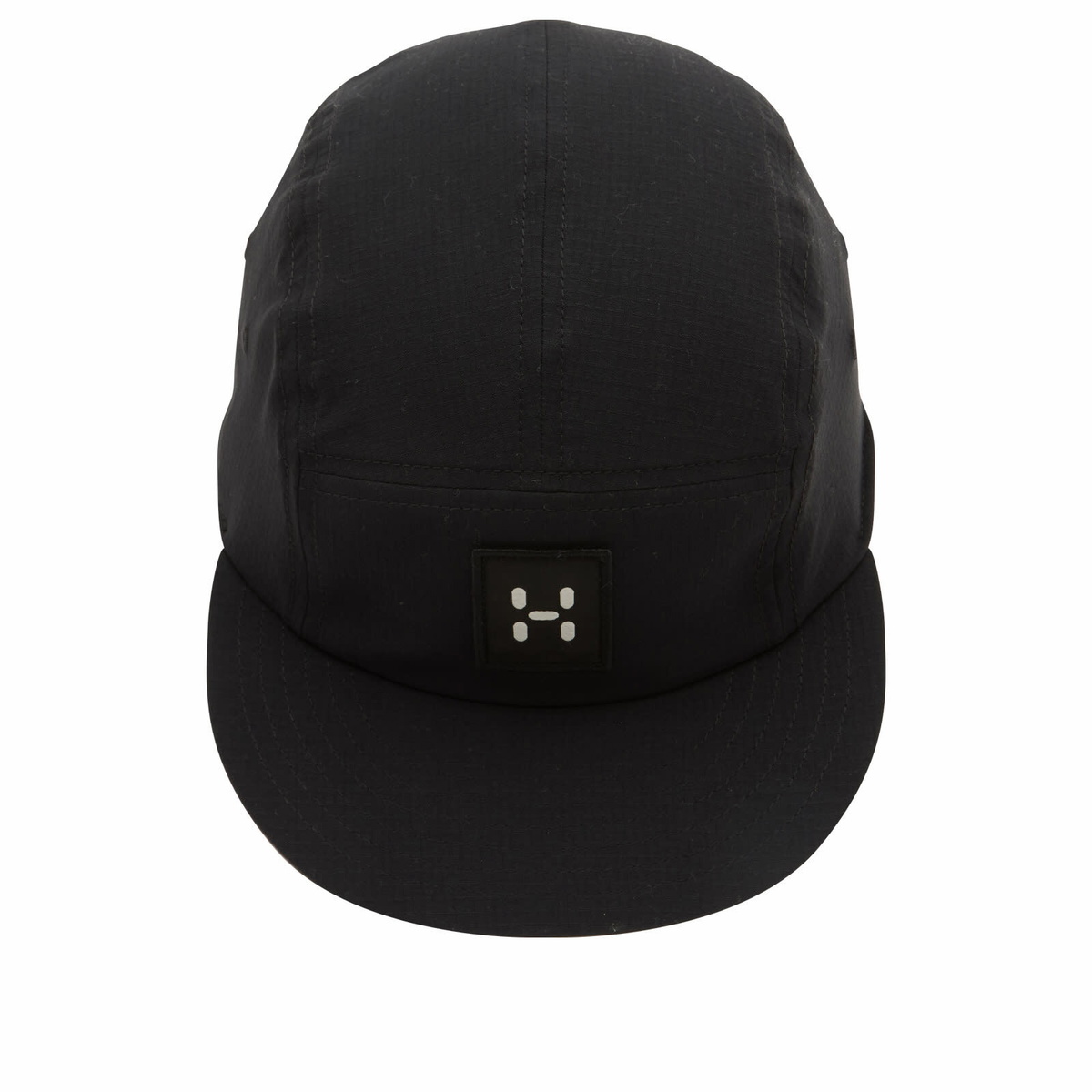 Haglöfs Men's Brand Five Panel Cap in True Black Solid