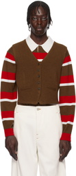 Guest in Residence Brown Tailored Vest