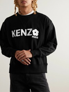 KENZO - Boke Flower 2.0 Logo-Print Cotton-Jersey Sweatshirt - Black