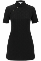 MARINE SERRE moon diamant jacquard mini dress Black
