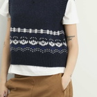 Damson Madder Women's Rhona House Knitted Vest in Navy