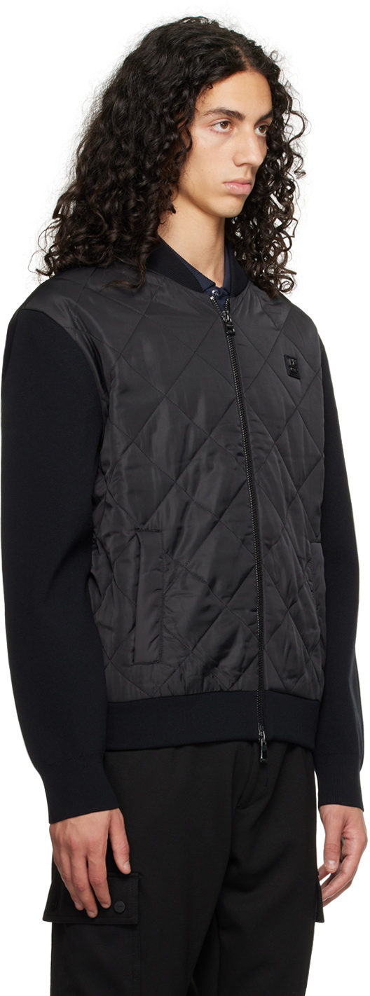 Hugo Black Zip Bomber Jacket
