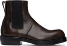 Dries Van Noten Brown Leather Chelsea Boots
