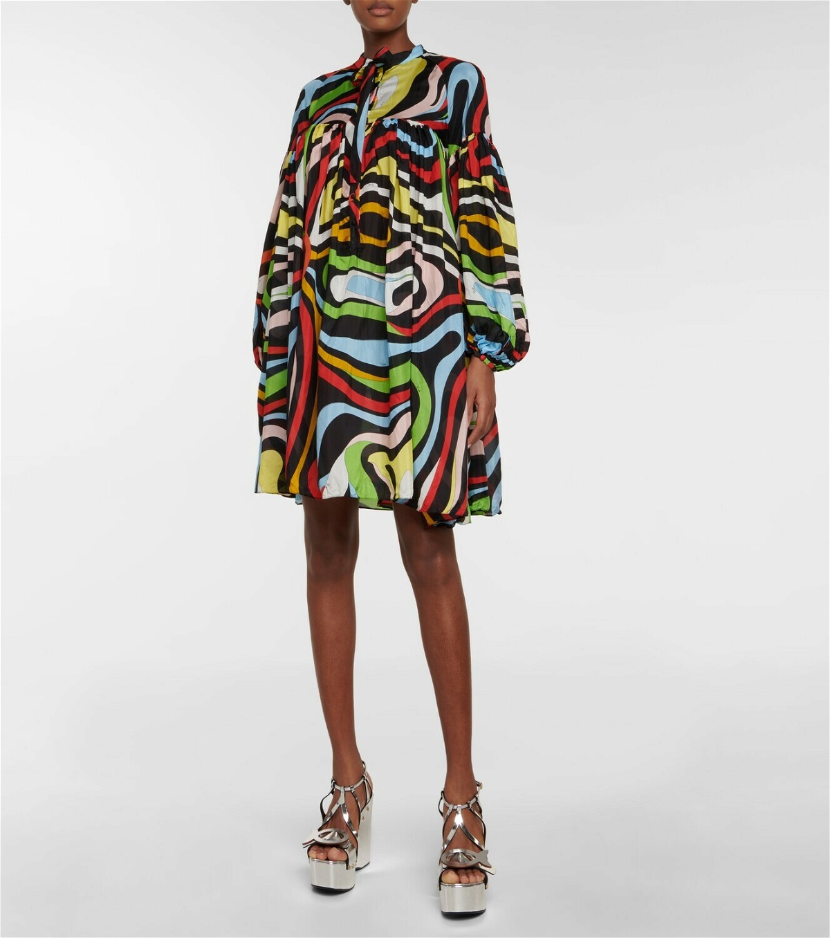 Pucci - Marmo-print silk minidress Emilio Pucci